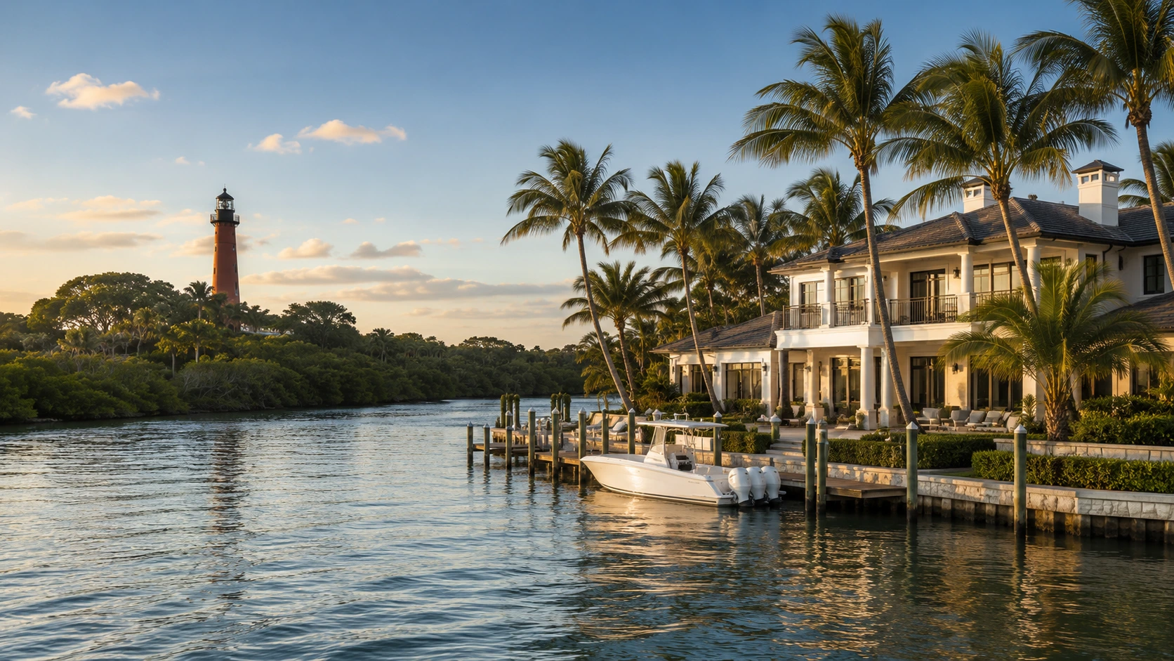 Waterfront home in South Florida