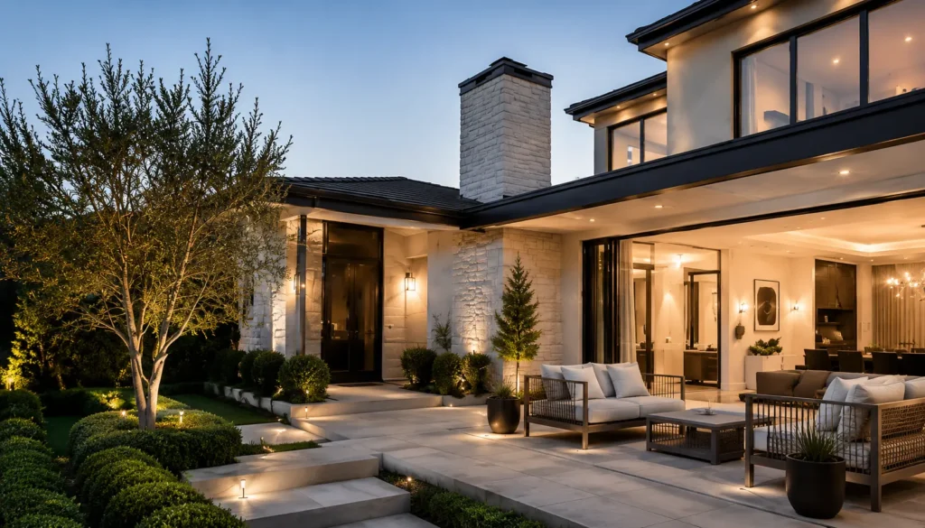 luxury home exterior listed by a local real estate agent